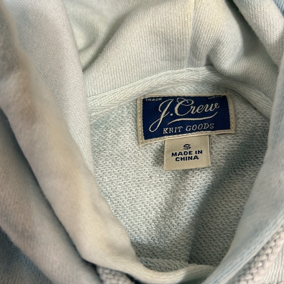 J Crew thick heavy and warm blue cloud color hoodie in size small. - Picture 4 of 6